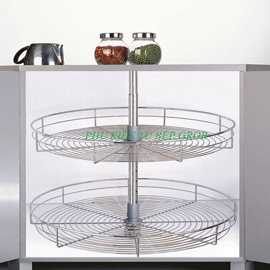 Mâm xoay 360 Inox nan tròn Grob GR304-360A