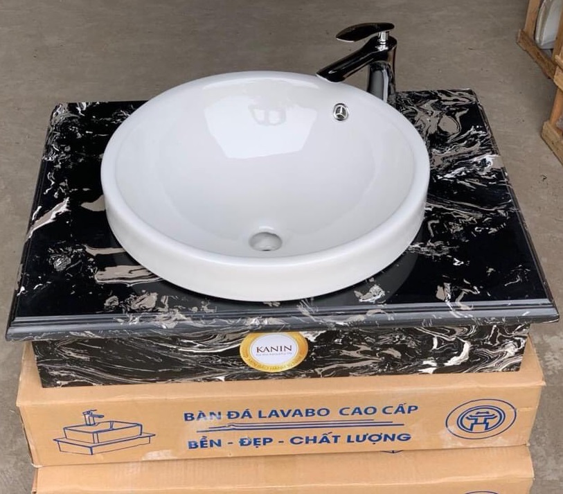 Mặt bàn đá chậu rửa lavabo HM-9011 - Image 5