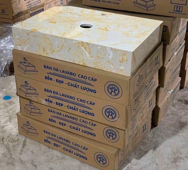 Mặt bàn đá chậu rửa lavabo HM-90129 - Image 3
