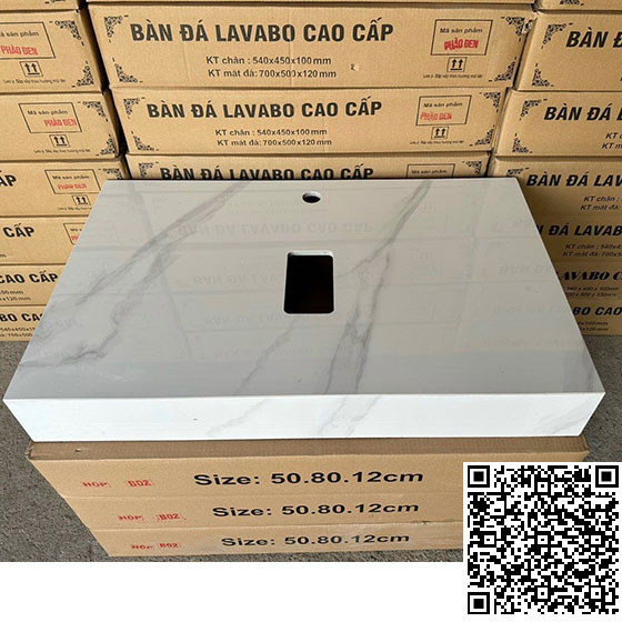 Mặt bàn đá chậu rửa lavabo HM-9016 - Image 4