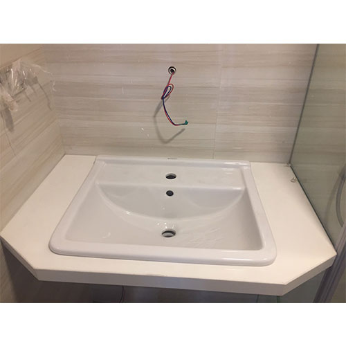 Mặt bàn đá chậu rửa lavabo màu đen HM-7050-2 - Image 3