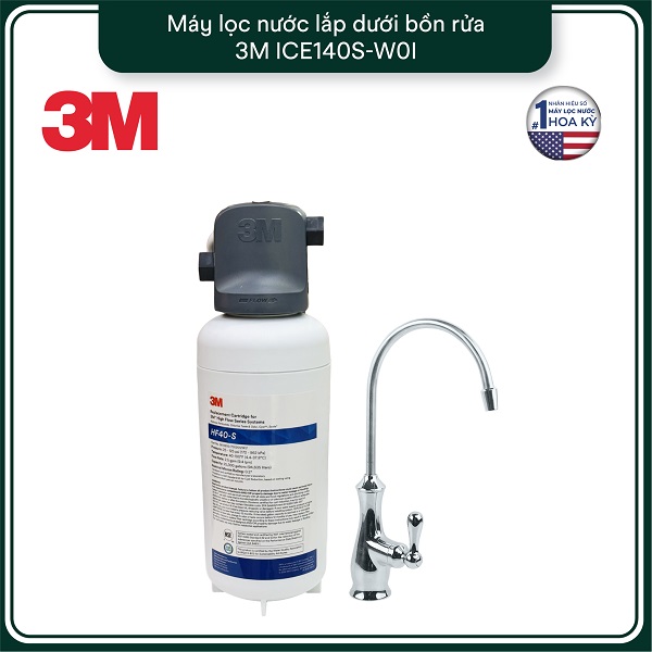 Máy Lọc Nước Lắp Dưới Bồn Rửa 3M BREW120-MS Kèm Lọc Thô Cao Cấp - Image 3