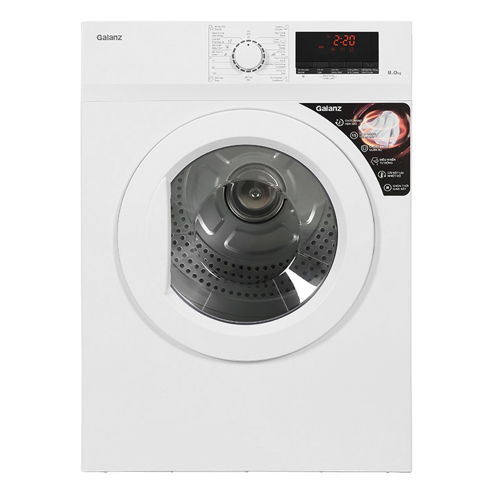 Máy sấy quần áo thông hơi GALANZ DV-80T5C(W)