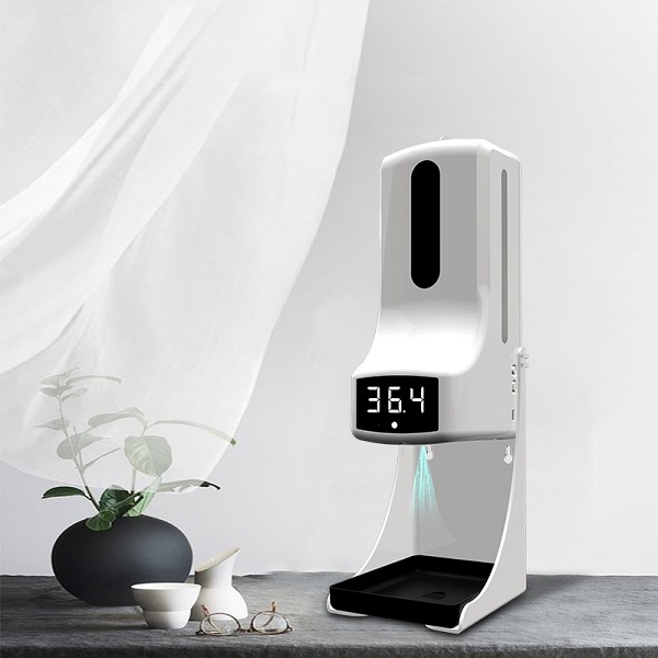 Máy xịt cồn sát khuẩn, kết hợp đo thân nhiệt tự động Miken MKXC-K9Pro