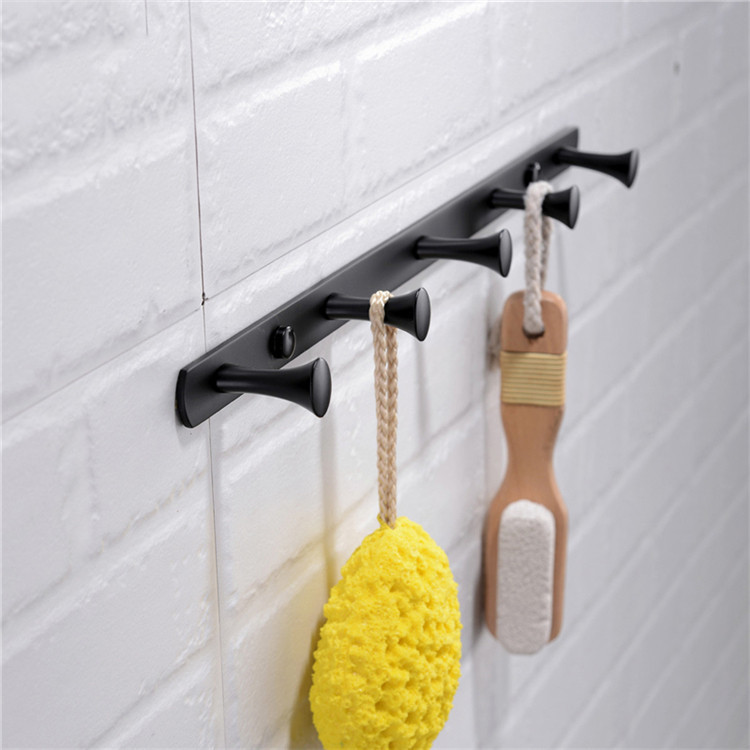Móc áo 5 móc màu đen Miken MK-705B (37cm)