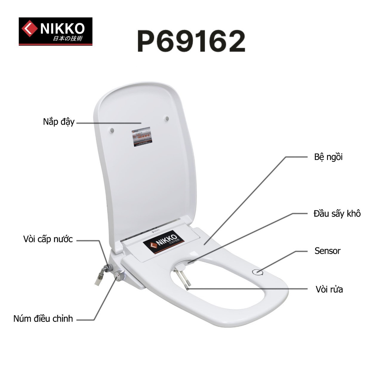 Nắp rửa bồn cầu điện tử Washlet nội địa Nhật Bản TOTO TCF8GM44 - Image 3