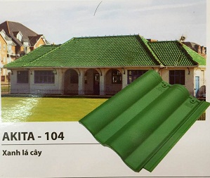Ngói màu JSC Akita-104 - Xanh lá cây