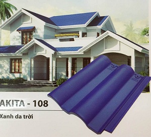 Ngói màu JSC Akita-108 - Xanh da trời