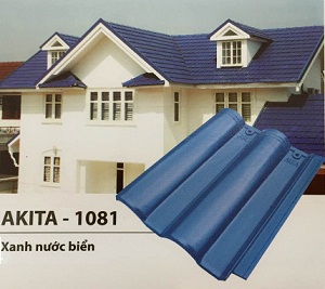 Ngói màu JSC Akita-1081 - Xanh nước biển
