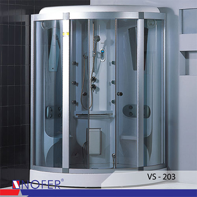Phòng xông hơi NOFER NG-1491P (Ngọc trai, sục khí) 1400*900*2160 mm - Image 5