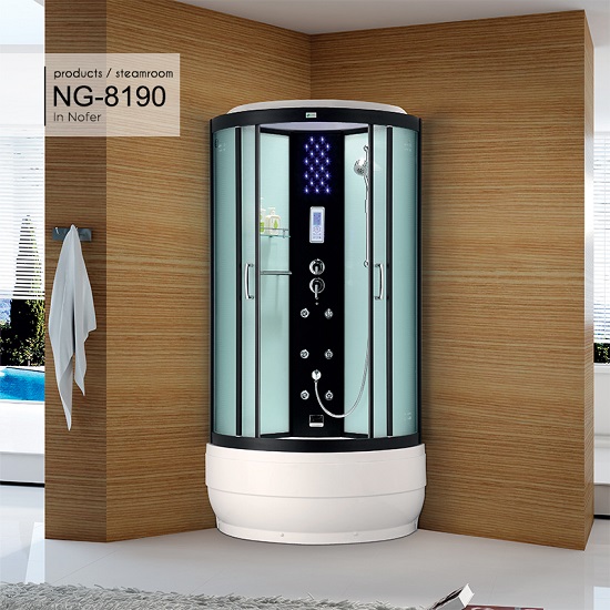 Phòng xông hơi ướt NOFER NG-8190 (Acrylic, massage, sục khí) 980x980x2200mm