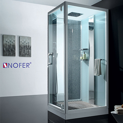 Phòng xông hơi ướt Nofer VS-89101S-R White (1000x1000x2200)