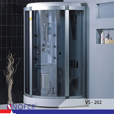 Phòng xông hơi ướt Nofer VS-89101S-R White (1000x1000x2200) - Image 4