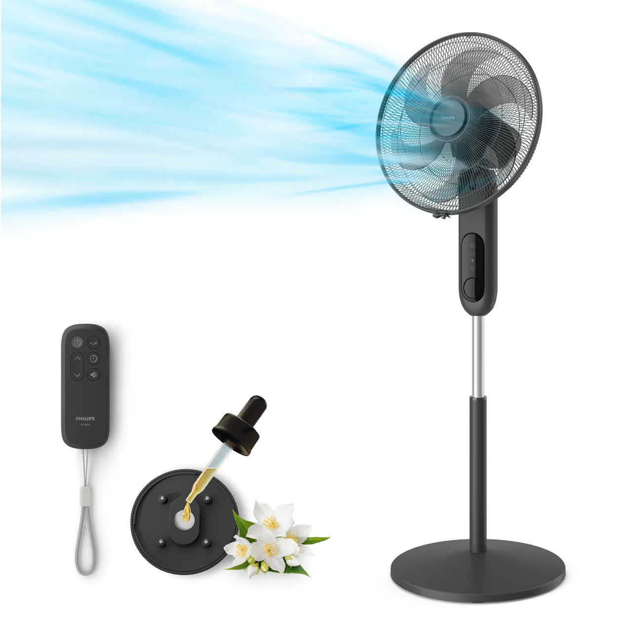 Quạt đứng điều khiển từ xa Philips CX1520