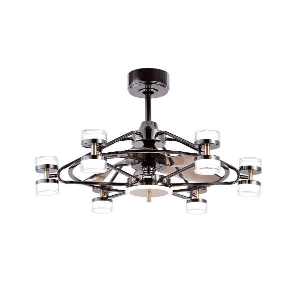 Quạt trần điều khiển từ xa màu vàng đồng Benny Magari BFC22QUEEN