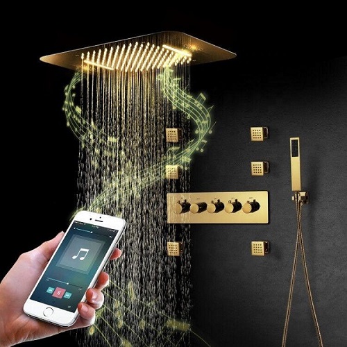 Sen cây âm tường mạ vàng mờ Miken MKSAT-70001GM (bát 30x30cm) - Image 5