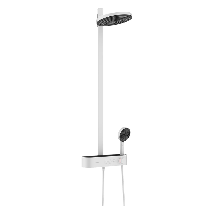 Sen cây bát tròn 2 vòi Hansgrohe màu đen Pulsify S Showerpipe 260 2jet 24240670 - Image 3