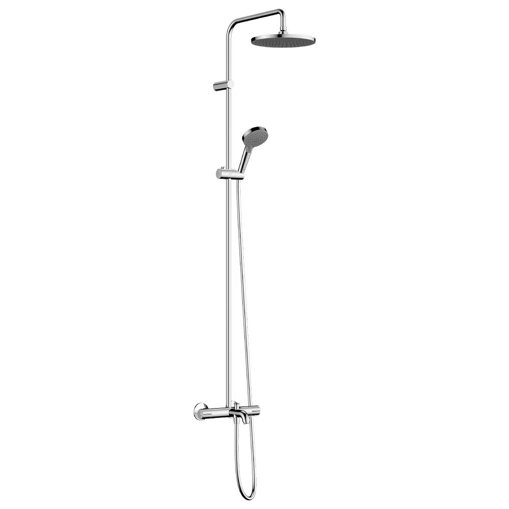 Sen cây bát tròn 2 vòi Hansgrohe màu đen Pulsify S Showerpipe 260 2jet 24240670 - Image 4