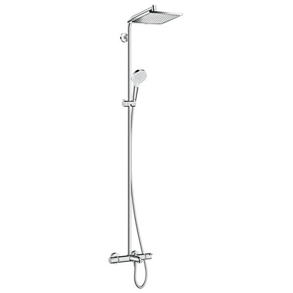 Sen cây bát tròn 2 vòi Hansgrohe màu đen Pulsify S Showerpipe 260 2jet 24240670 - Image 5