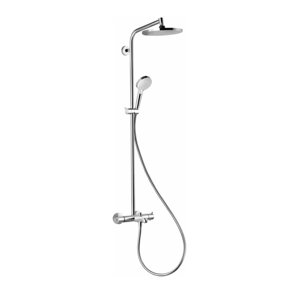 Sen cây bát tròn 2 vòi Hansgrohe màu trắng Pulsify S Showerpipe 260 2jet 24240700 - Image 4