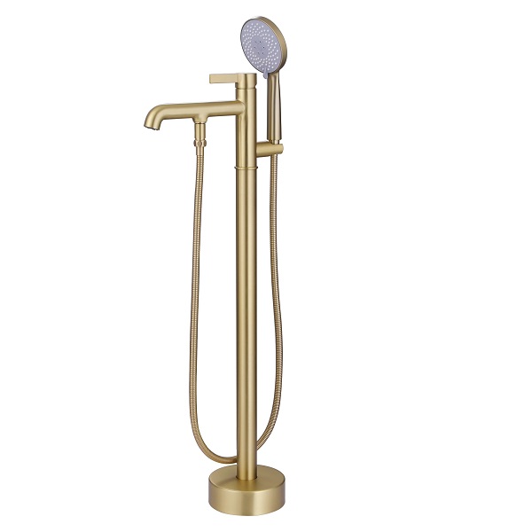 Sen cây đặt sàn bồn tắm mạ màu vàng xước mờ MKS-099GM - Image 6