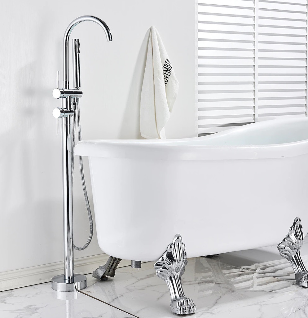 Sen cây đặt sàn cho bồn tắm mạ màu đen MK-51072B - Image 3