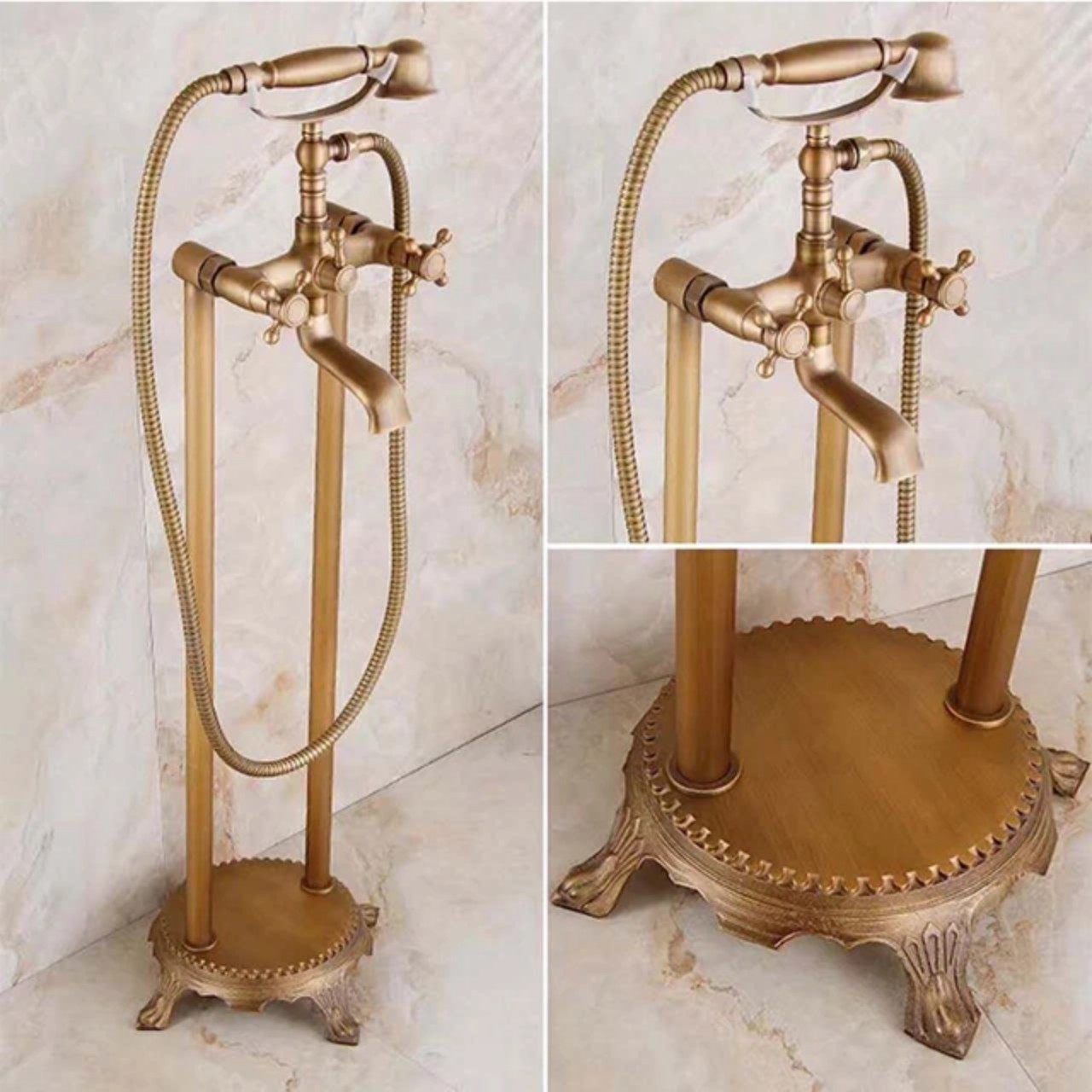 Sen cây đặt sàn cho bồn tắm màu đen HM-080DS - Image 3