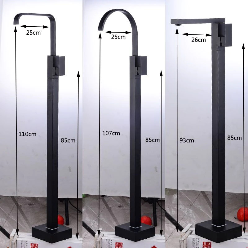 Sen cây đặt sàn cho bồn tắm màu đen Huge H-SF666B - Image 3