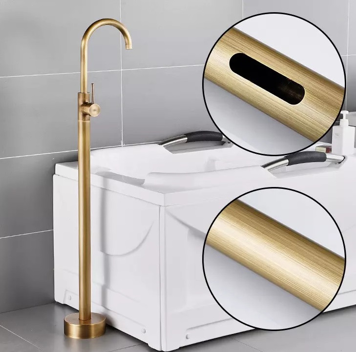 Sen cây đặt sàn cho bồn tắm màu đen Miken MK-098B - Image 4