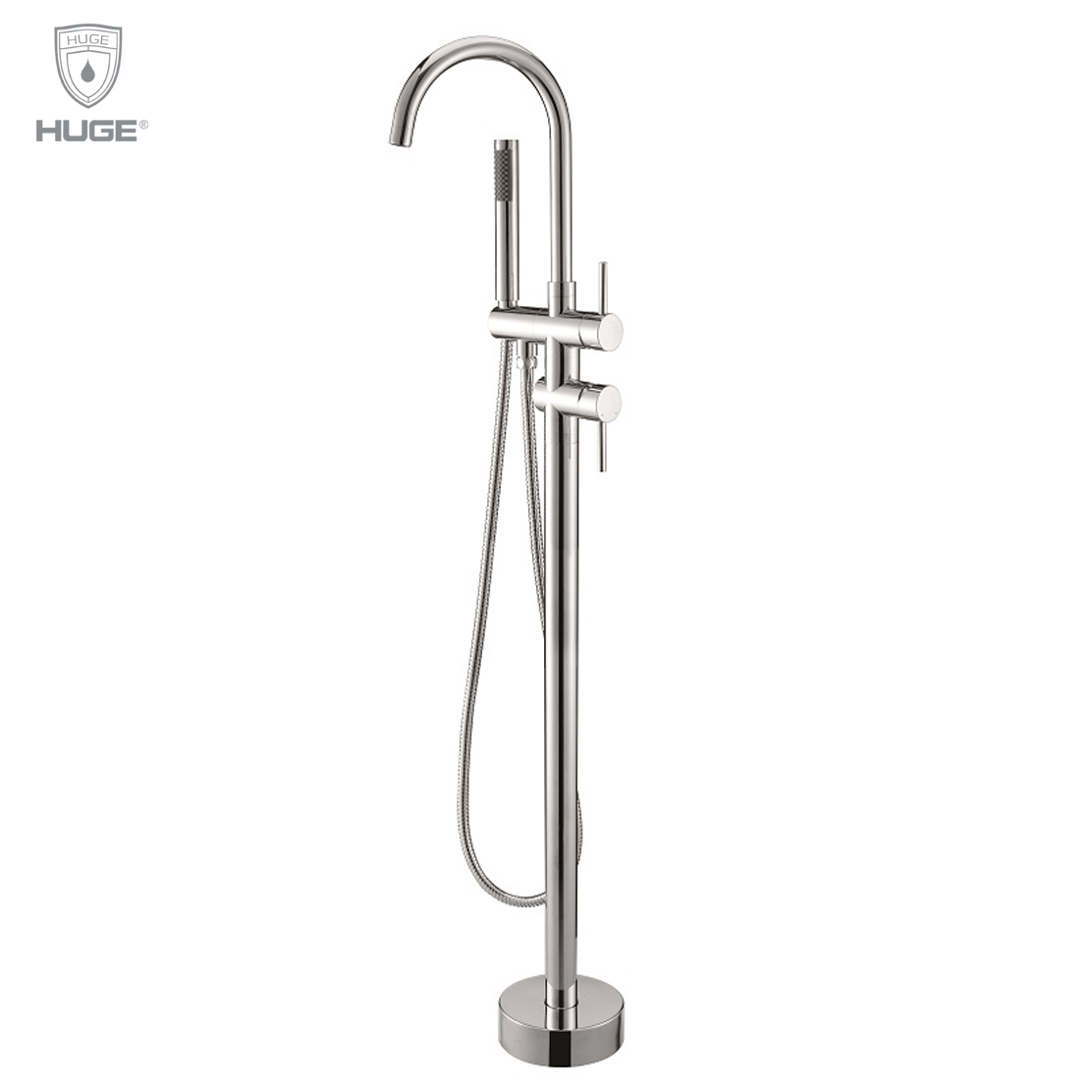 Sen cây đặt sàn cho bồn tắm màu rose gold Huge H-SF966R - Image 3