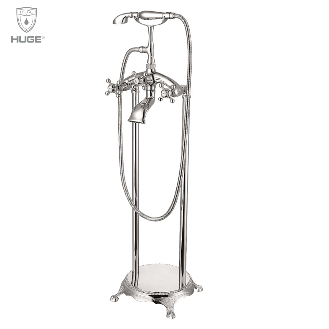 Sen cây đặt sàn cho bồn tắm màu rose gold Huge H-SF966R - Image 6