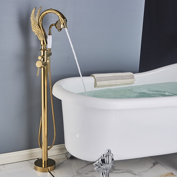 Sen cây đặt sàn màu crom cho bồn tắm Miken MKSB-0238W - Image 4