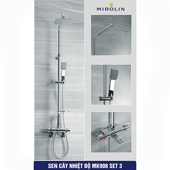 Sen cây điều chỉnh nhiệt độ Mirolin MK-908-Set 3 (Bát 20x20cm)