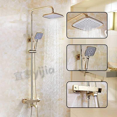 Sen cây tắm cao cấp mạ màu vàng Miken MK-51070 - Image 5