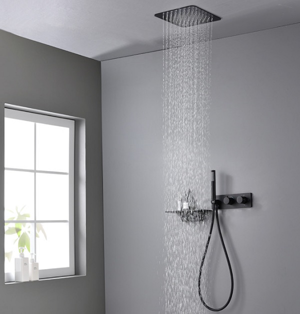 Sen cây tắm mạ màu đen GL669 - Image 5