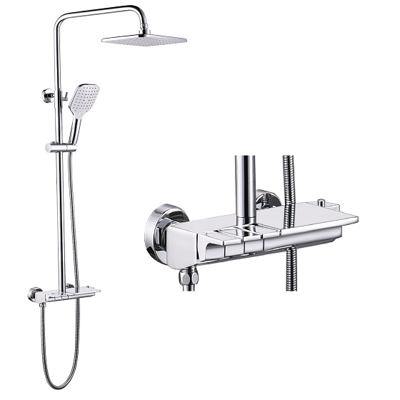 Sen cây tắm mạ màu ghi (Gray color) Miken MKS- 9739G - Image 3