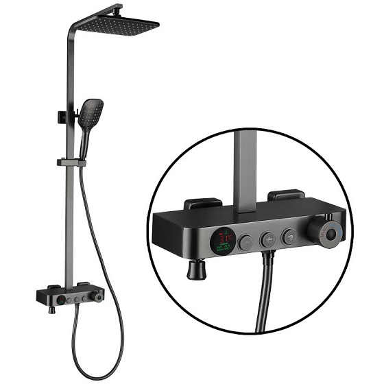 Sen cây tắm mạ màu hồng vàng Miken POK-2315 - Image 3