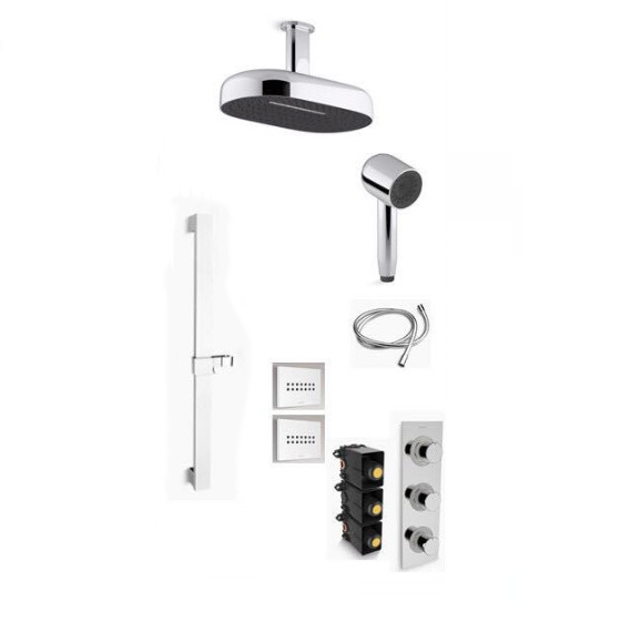 Sen cây tắm nóng lạnh Kohler K-97825T-4-CP - Image 4
