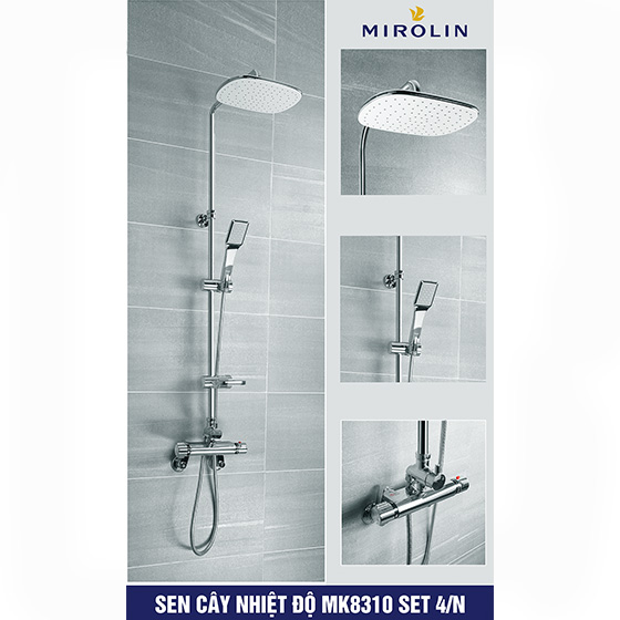Sen cây tắm nóng lạnh Mirolin MK 6699-Set 1 (Bát 30x30cm) - Image 4