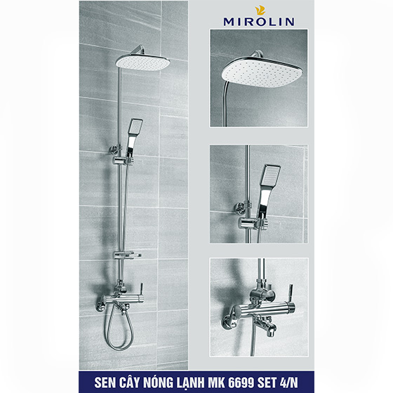 Sen cây tắm nóng lạnh Mirolin MK 6699-Set 1 (Bát 30x30cm) - Image 5
