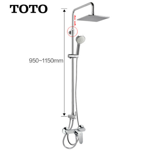 Sen cây tắm TOTO DM312R-DM907CS (Cần +củ kết hợp) - Image 3