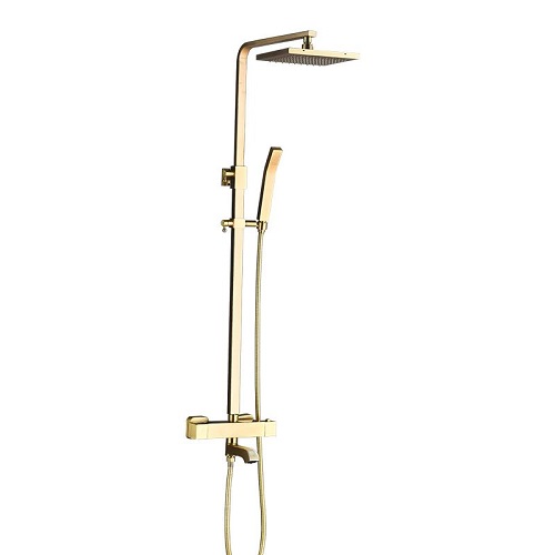 Sen cây vuông tắm đứng mạ vàng Miken MK-51080