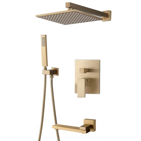 Sen tắm âm trong tường nhập khẩu bát vuông Miken MK-0014-2 (Bát 30x30cm) - Image 3