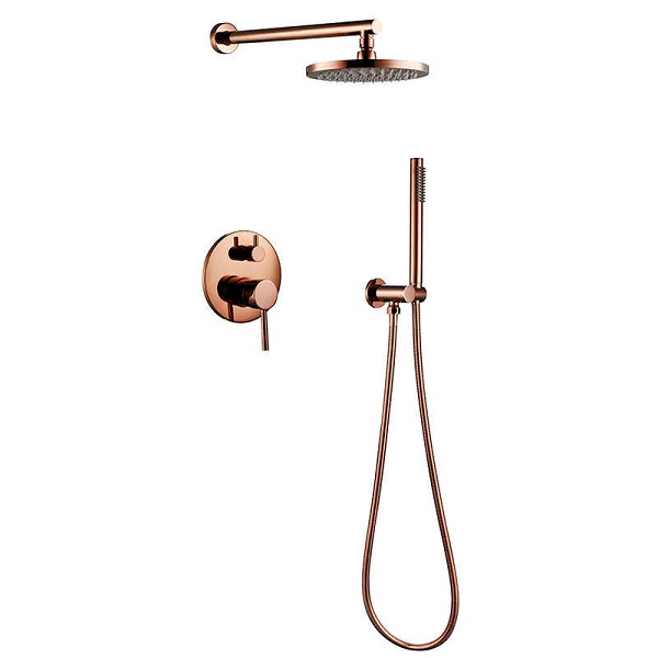 Sen tắm âm trong tường nóng lạnh màu hồng vàng Rose Gold Miken MKSAT-244RG