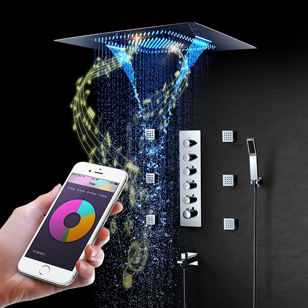 Sen tắm âm trong tường nóng lạnh Miken HI05044B-Phone Điều Khiển (Bát trần 60x80cm-Đặt hàng 7-15 ngày)