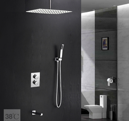 Sen tắm âm trong tường nóng lạnh Miken MKAT- HI05030A (Bát sen 40x40cm) - Image 4