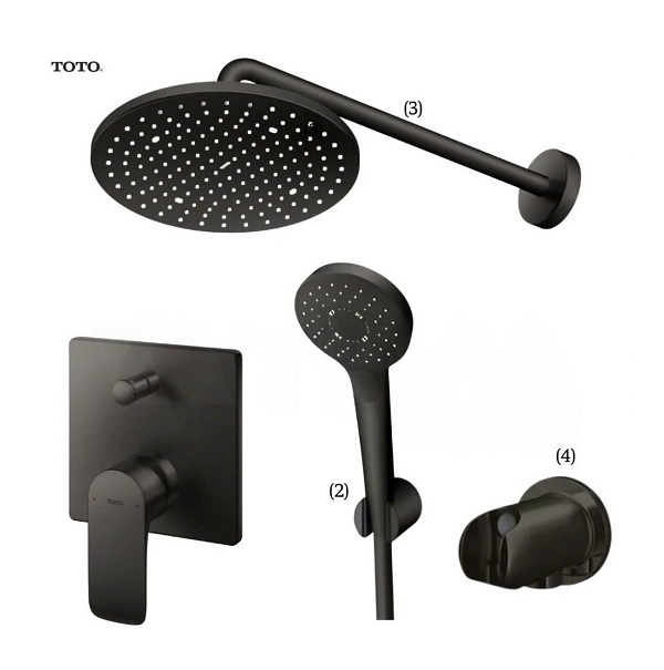 Sen tắm âm tường 3 đường nước TOTO TBW02003A-TBG01304B-TBW02005A-TBV02103B-TBG10001B - Image 4