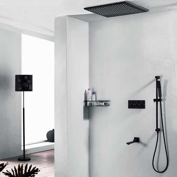 Sen tắm âm tường bát gắn trần màu đen Miken HI05073D (Bát trần 60x30cm) - Image 4