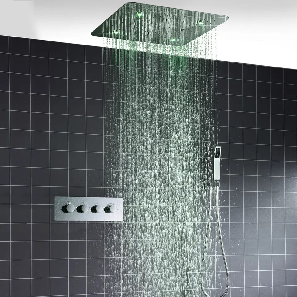 Sen tắm âm tường bát gắn trần Miken HM-850010W (Bát trần 500x500mm)