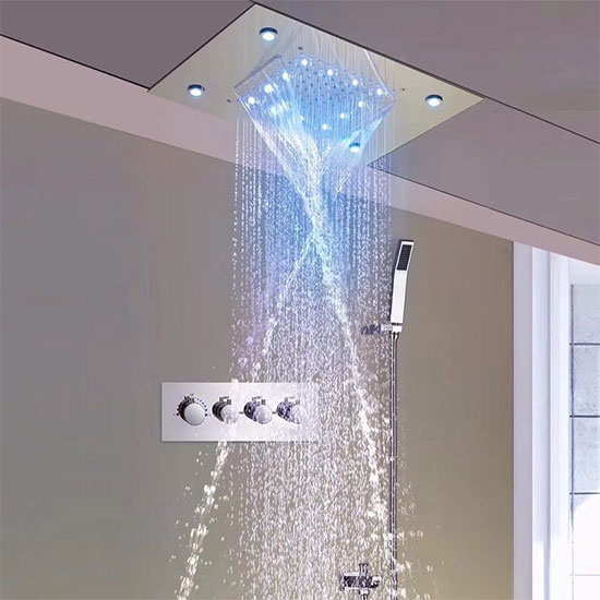 Sen tắm âm tường bát gắn trần Miken HM-850010W (Bát trần 500x500mm) - Image 5